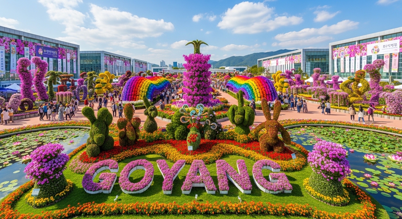 고양 국제꽃박람회 대중교통 3호선 주엽역 정발산역 도보 10분 교통카드 입장료 3000원 할인