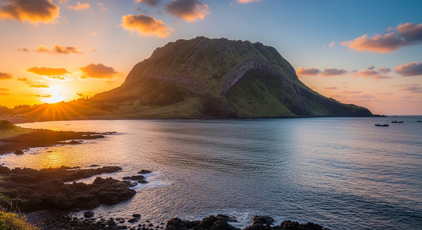 성산일출봉 일출 유네스코 세계자연유산 분화구 제주 동부 오전 7시 이전 무료 입장