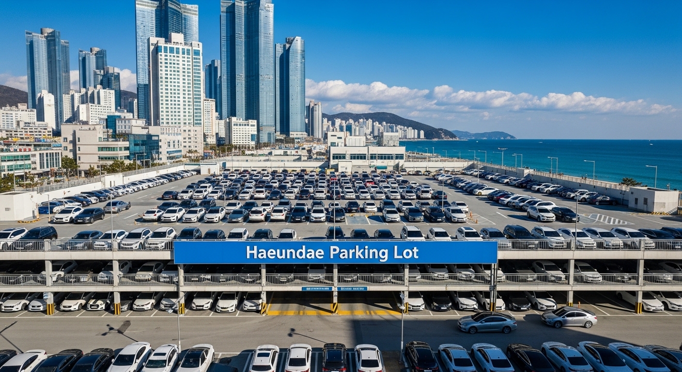 해운대전통시장 공영주차장 무료주차 시장 주차권 30분 1회 2장 해수욕장 도보 5분