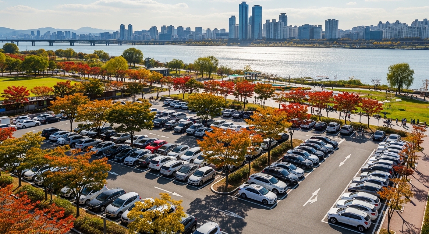 여의도 한강공원 주차요금 30분 2000원 10분당 300원 1일 최대 15000원 주차장 5곳 위치 비교 경차 50% 할인