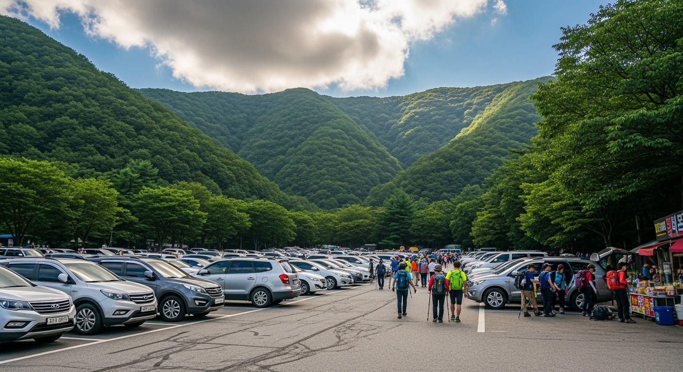지리산 주차요금 성삼재 중소형 최초 1시간 1100원 10분당 300원 1일 최대 13000원 입구별 비교
