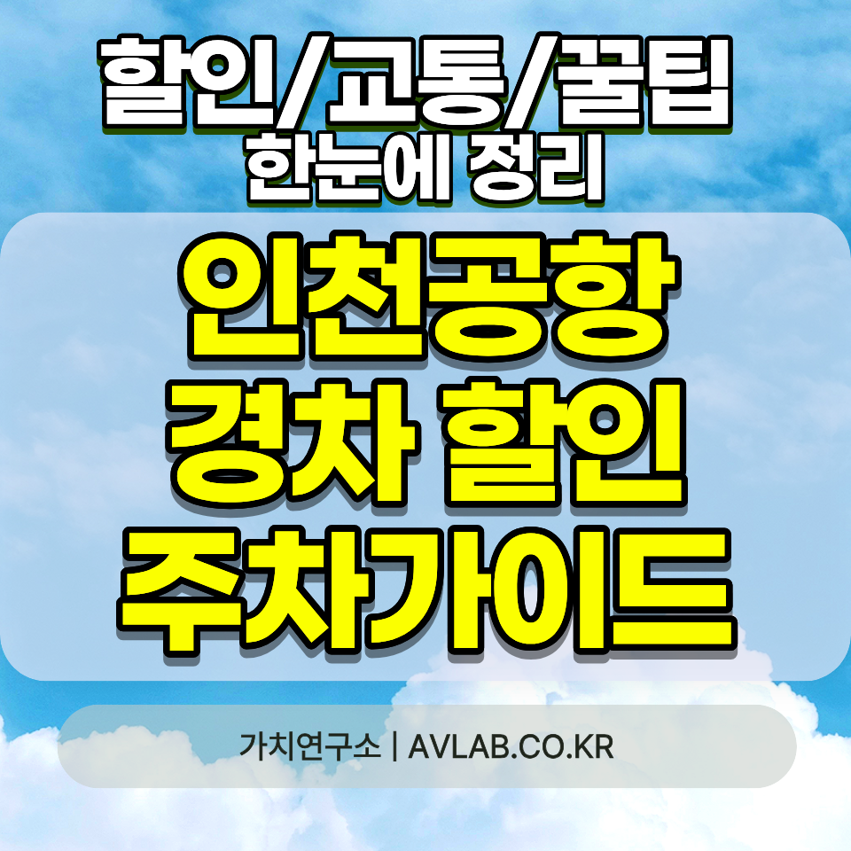 인천공항 경차 주차 할인 2026 50% 자동 감면 모닝 레이 스파크 캐스퍼 장기주차 4500원