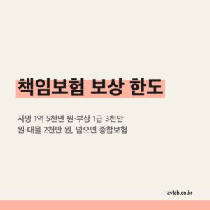 책임보험 보상 한도