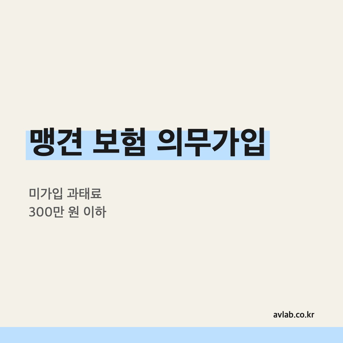 맹견 보험 의무가입