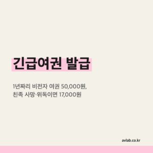 긴급여권 발급
