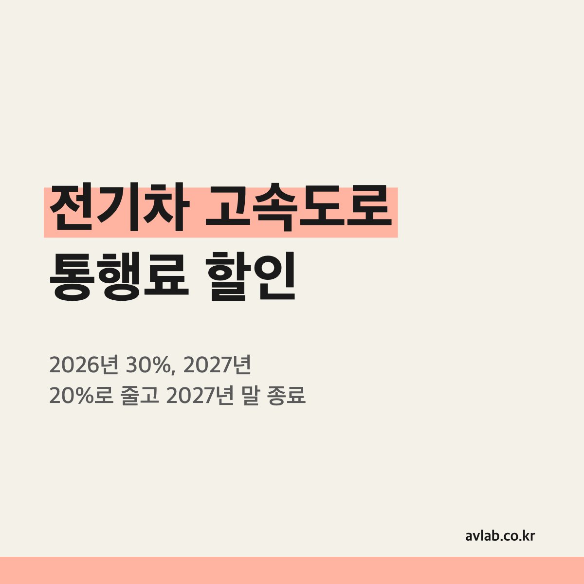 전기차 고속도로 통행료 할인